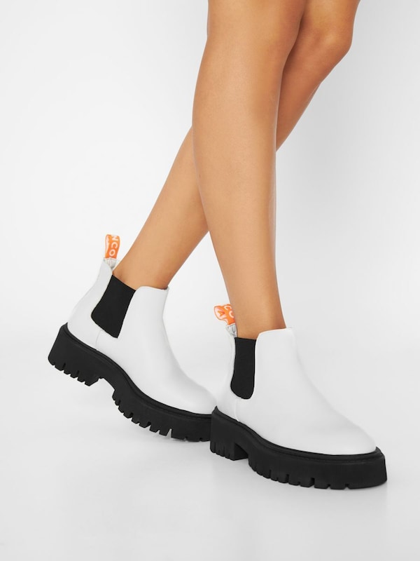 Bianco Bianco Chelsea Boots 'Garbi' In Weiß