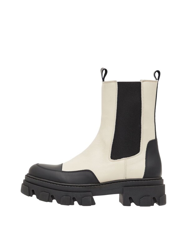 Bianco Bianco Chelsea Boots 'GINNY' in Creme
