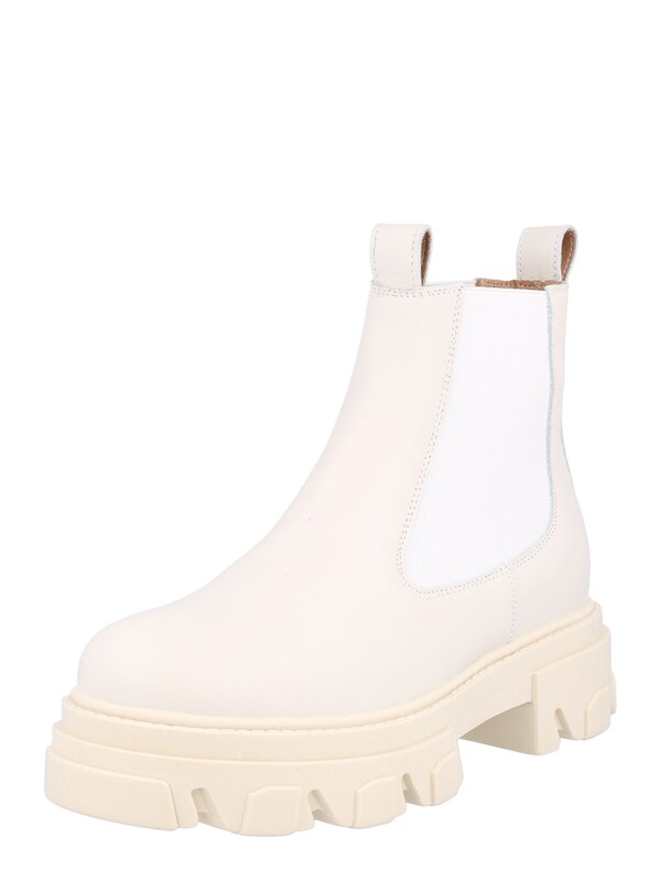 Bianco Bianco Chelsea Boots 'Dayna' in Weiß Wollweiß