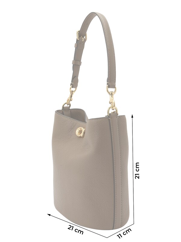 COACH COACH Schultertasche 'Willow' In Dunkelbraun