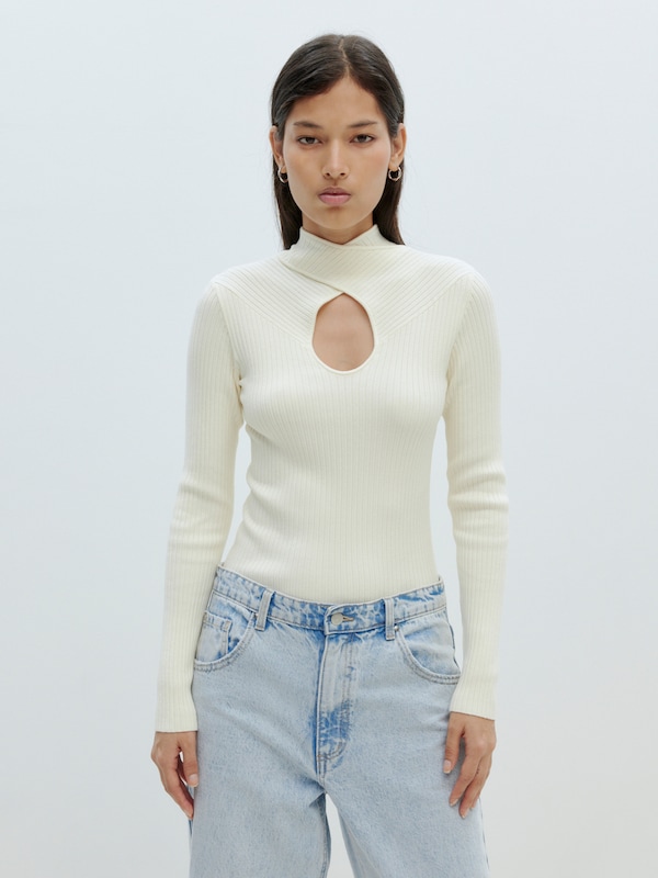 EDITED EDITED Pullover 'Evelyn' In Offwhite