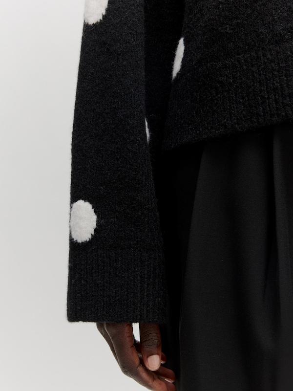EDITED EDITED Pullover 'Floriane' In Schwarz Weiß