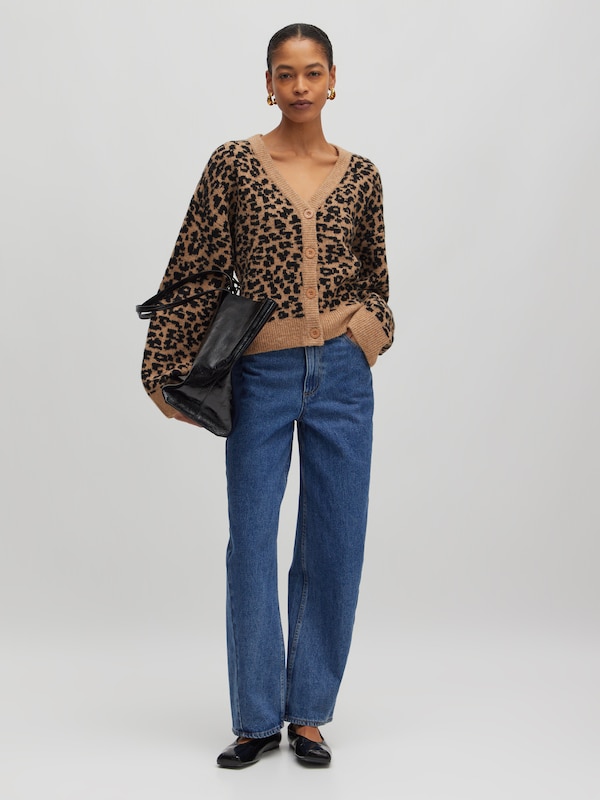 EDITED EDITED Strickjacke 'Leanne' In Beige Braun