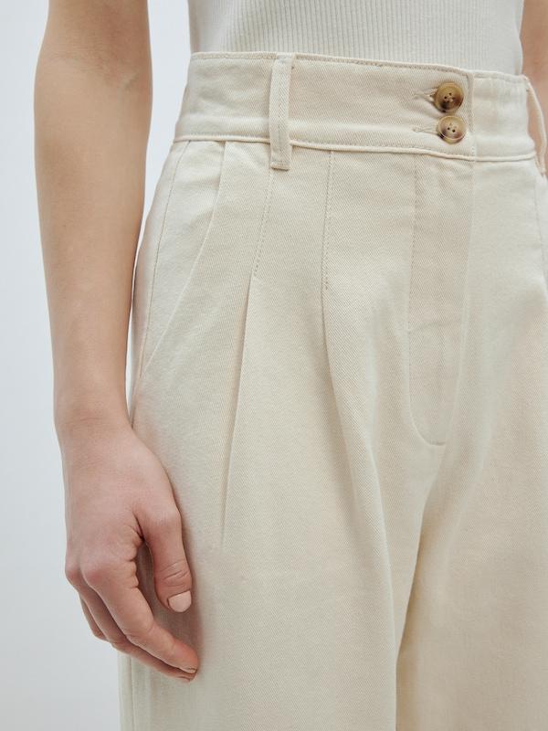EDITED EDITED Wide Leg Jeans 'Ellis' (OCS) In Beige
