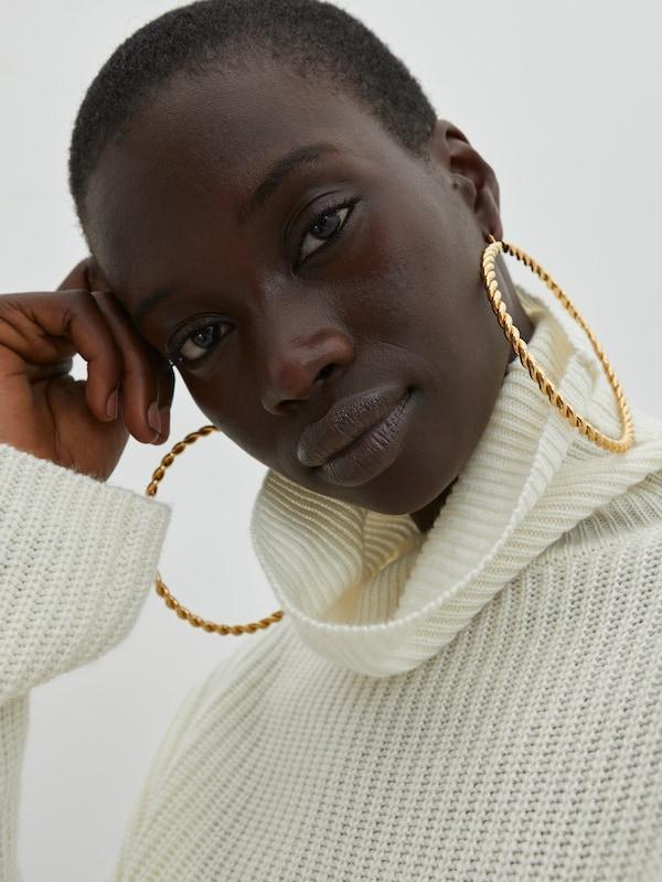 EDITED EDITED Pullover Mit Kaschmiranteil 'Allegra' In Weiß