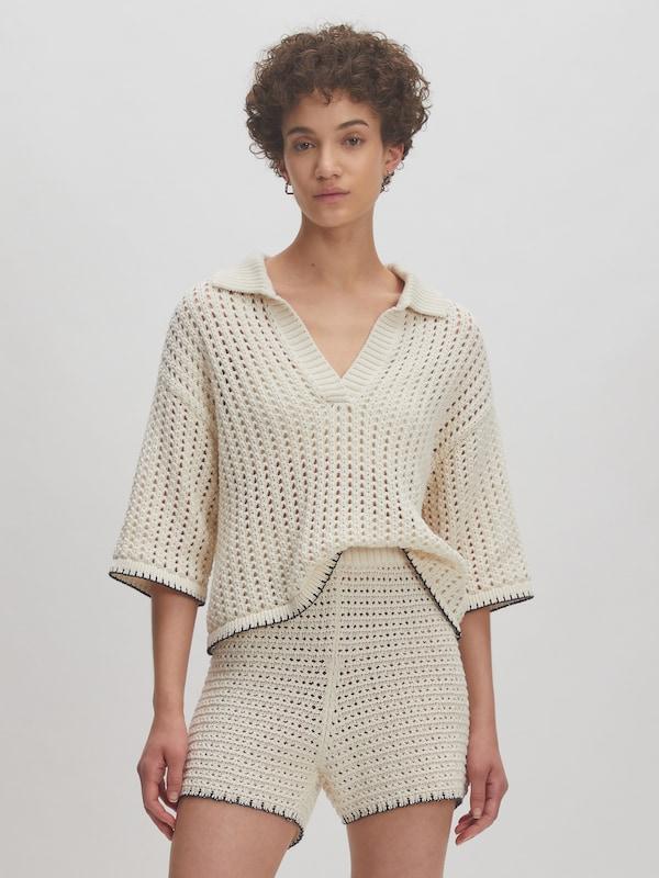 EDITED EDITED Pullover 'Sarai' (GRS) In Beige Beigemeliert