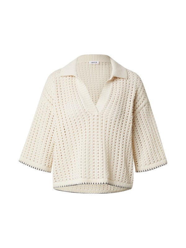 EDITED EDITED Pullover 'Sarai' (GRS) in Beige Beigemeliert