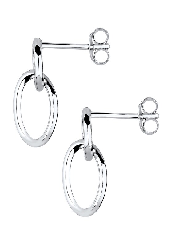 ELLI ELLI Ohrringe 'Kreis' In Silber