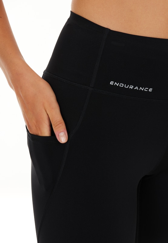 ENDURANCE ENDURANCE Regular Sporthose 'Tather' In Schwarz