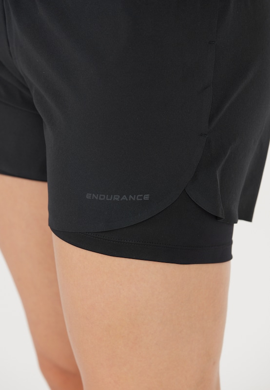 ENDURANCE ENDURANCE Regular Sportshorts 'Val' In Schwarz