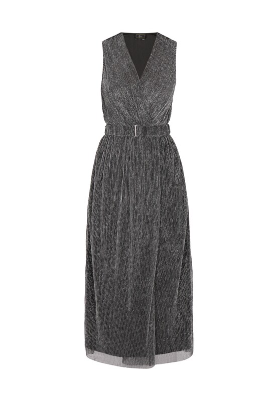 Faina Faina Kleid In Anthrazit Dunkelgrau