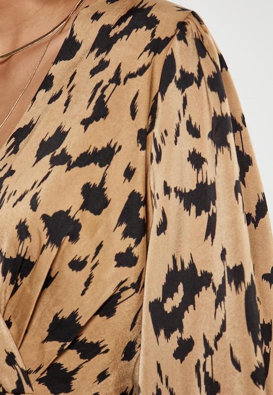 Faina Faina Kleid In Camel Schwarz