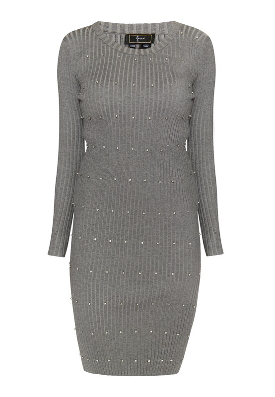 faina faina Kleid in Graumeliert