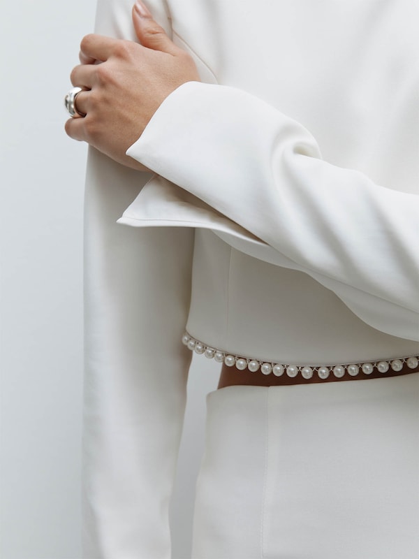 Fleur By Kaviar Gauche Fleur By Kaviar Gauche Bluse 'Bridal' In Weiß