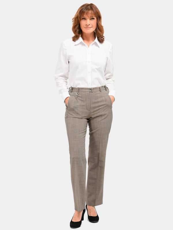 Goldner Goldner Regular Bundfaltenhose In Beige