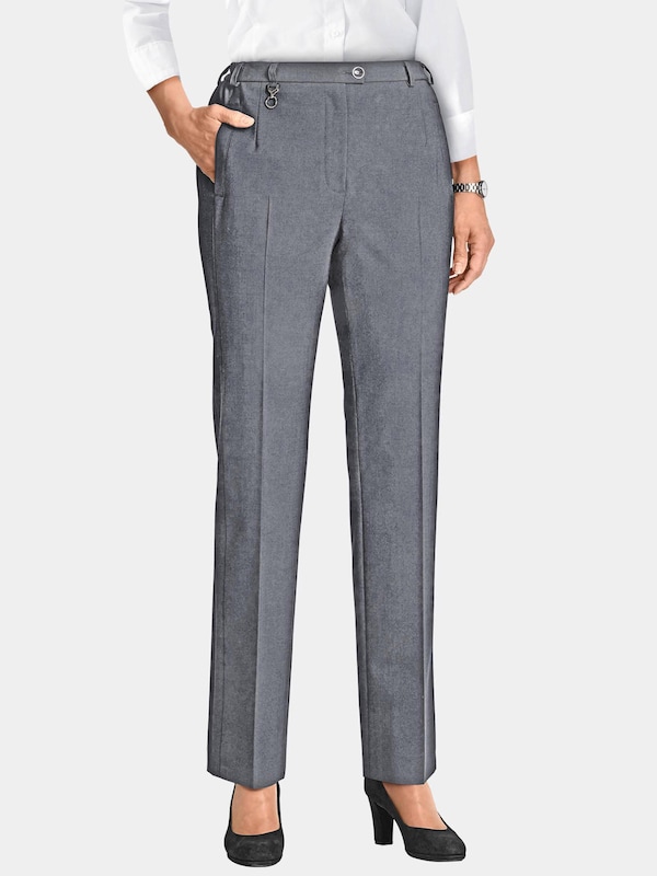 Goldner Goldner Regular Hose 'Carla' In Graumeliert