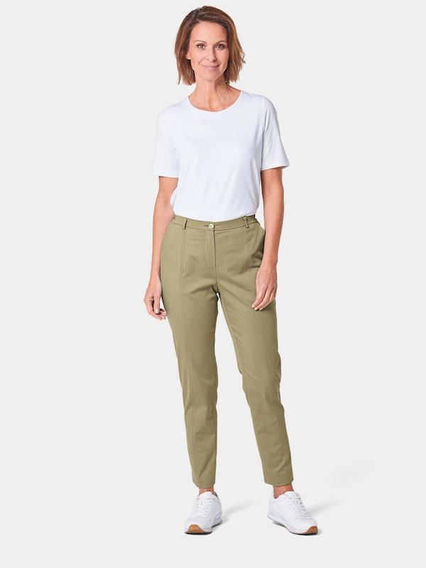 Goldner Goldner Regular Hose 'Carla' In Schilf