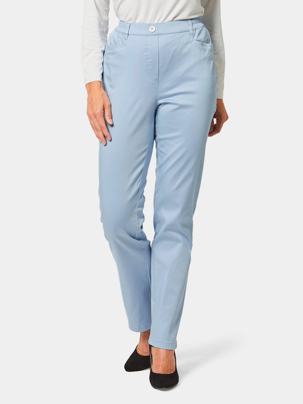 Goldner Goldner Regular Hose 'Martha' In Hellblau