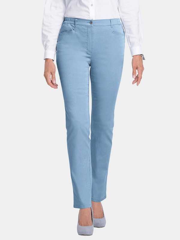 Goldner Goldner Slimfit Hose 'Anna' In Hellblau