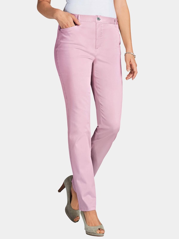 Goldner Goldner Slimfit Hose 'Anna' In Rosa