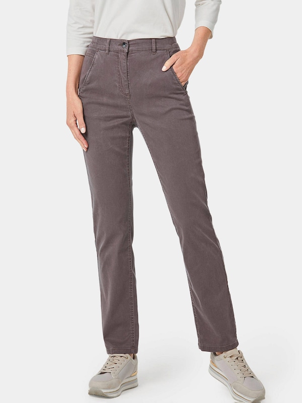 Goldner Goldner Slimfit Hose In Braun