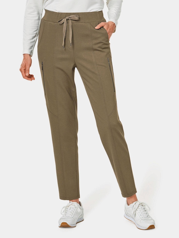 Goldner Goldner Slimfit Hose In Dunkelgrün