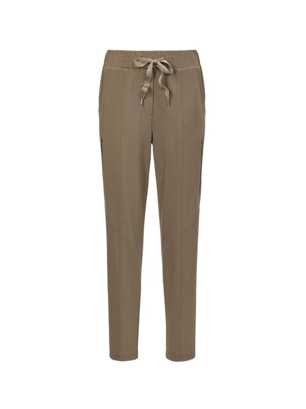 Goldner Goldner Slimfit Hose in Dunkelgrün