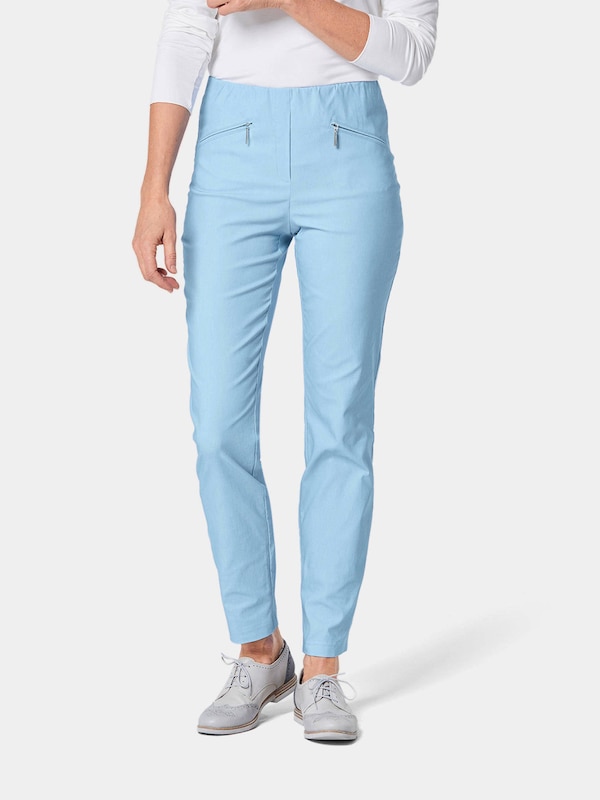 Goldner Goldner Slimfit Hose In Hellblau