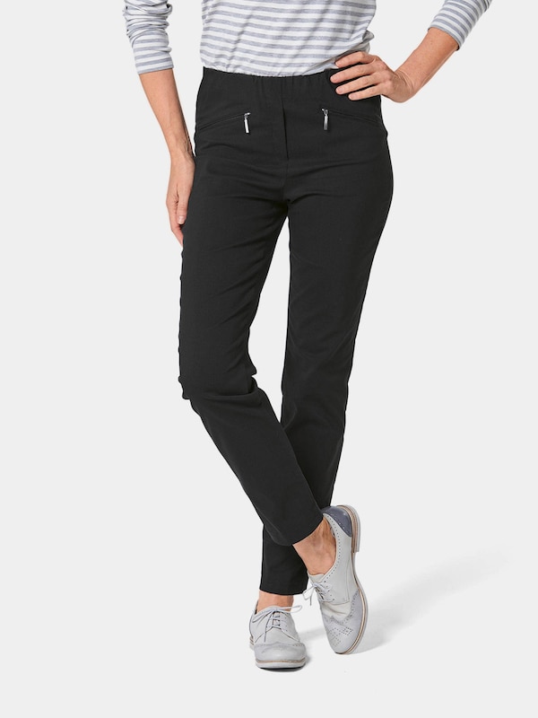 Goldner Goldner Slimfit Hose In Schwarz