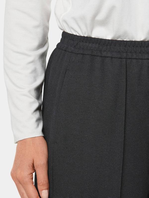 Goldner Goldner Wide Leg Hose In Schwarz