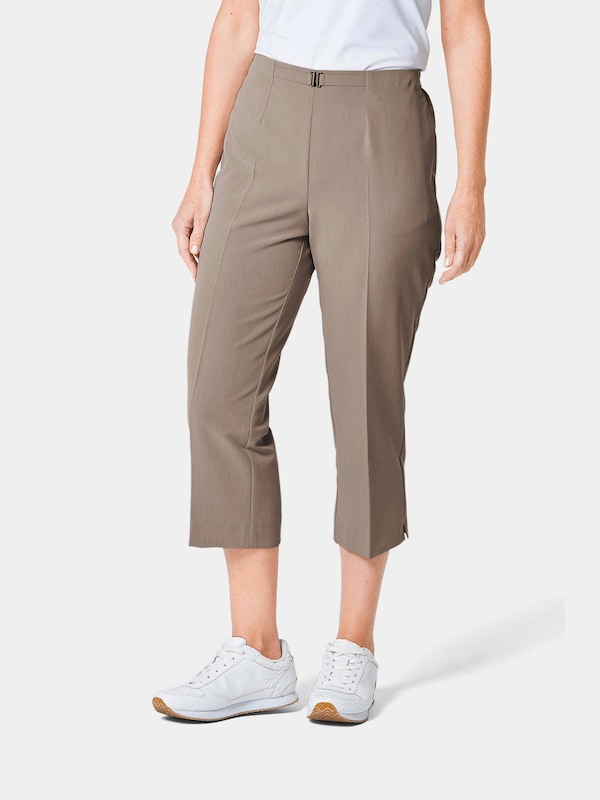 Goldner Goldner Regular Bügelfaltenhose 'Martha' In Braun