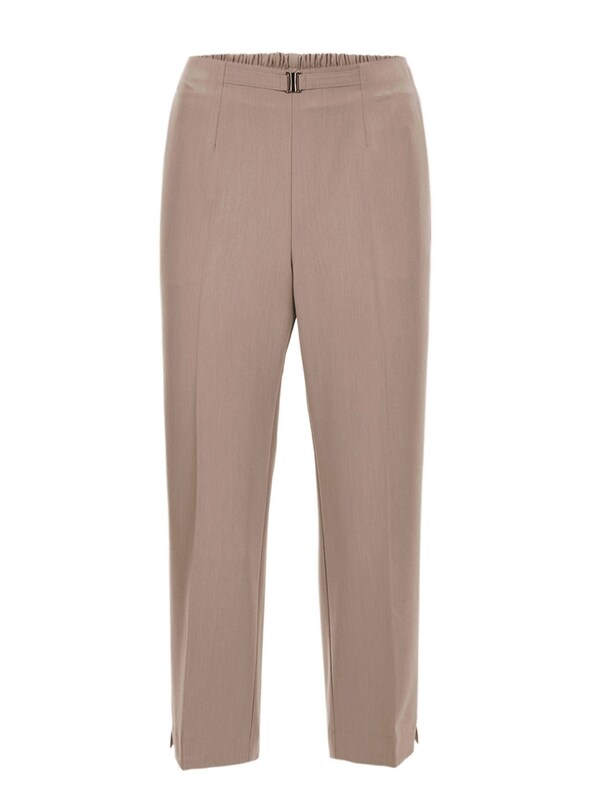 Goldner Goldner Regular Bügelfaltenhose 'Martha' In Braun