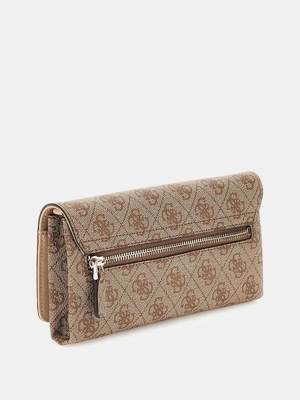 GUESS GUESS Clutch 'Noelle' In Dunkelbeige