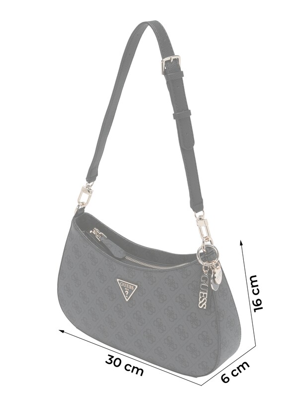 GUESS GUESS Schultertasche 'Noelle' In Schwarz