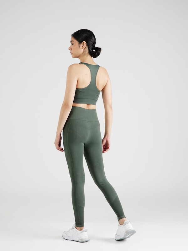 Hummel Hummel Skinny Sporthose 'Tif' In Dunkelgrün