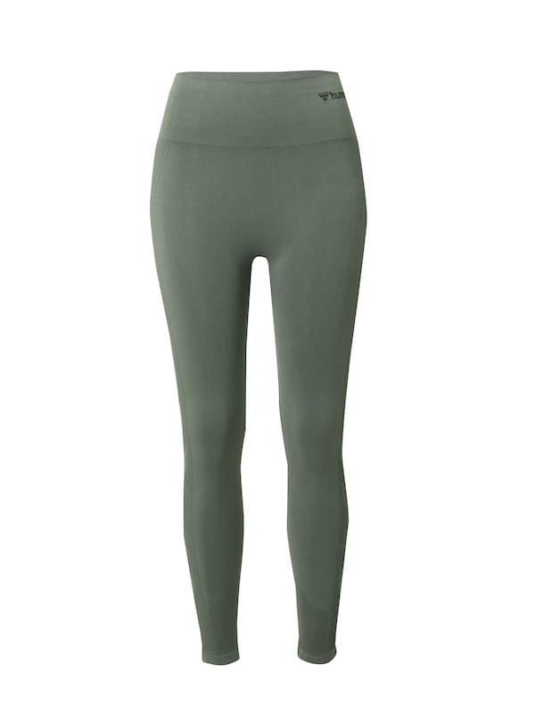 Hummel Hummel Skinny Sporthose 'Tif' In Dunkelgrün