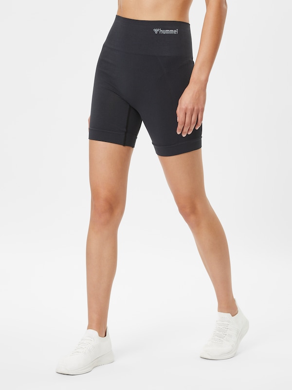 Hummel Hummel Skinny Sporthose 'Tif' In Grau Schwarz
