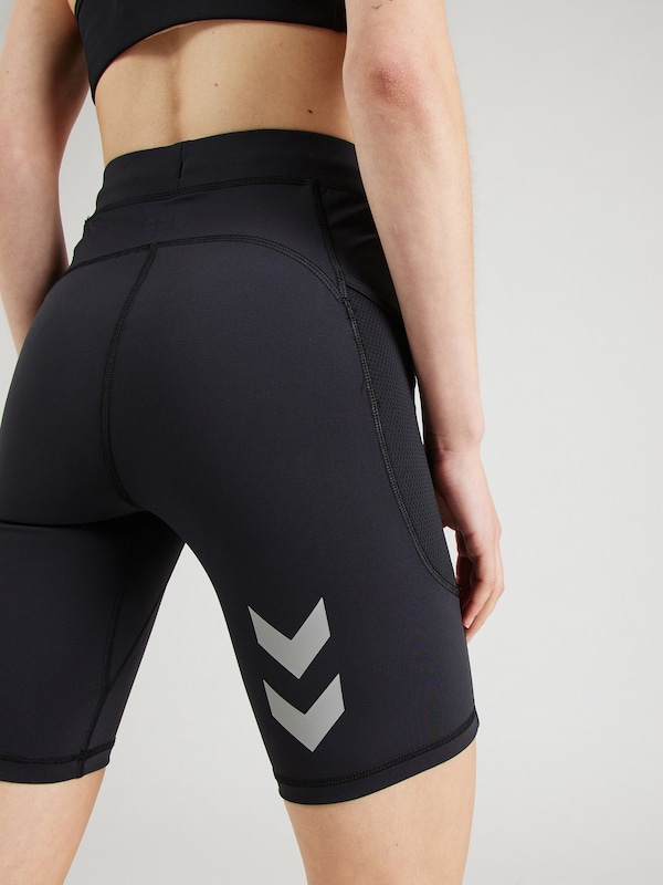 Hummel Hummel Skinny Sportshorts In Schwarz