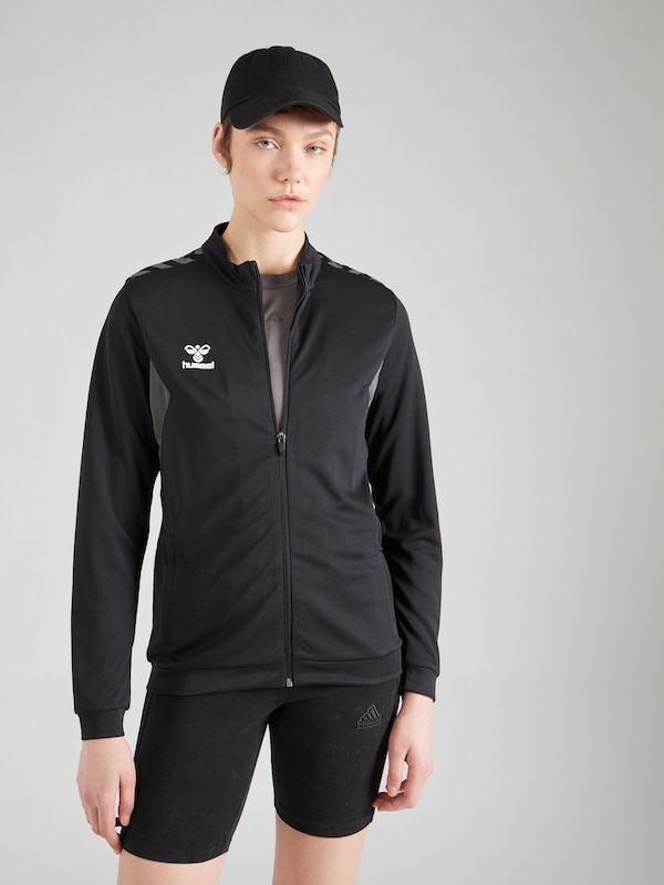 Hummel Hummel Sportsweatjacke 'AUTHENTIC' In Schwarz