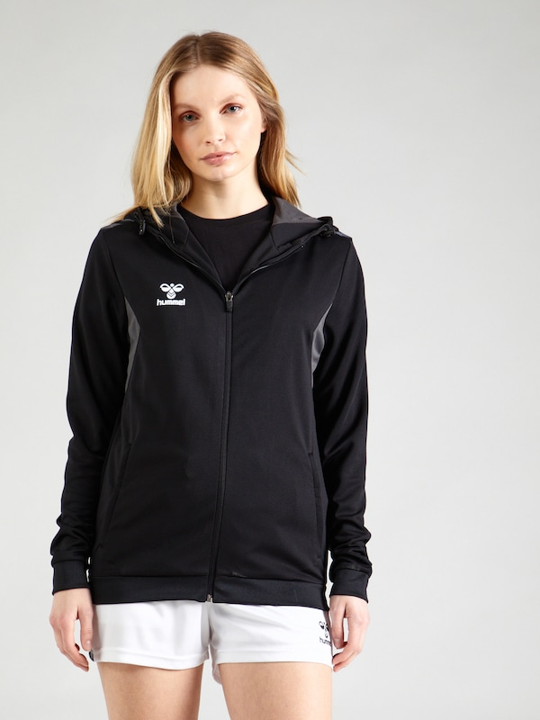 Hummel Hummel Sportsweatjacke 'AUTHENTIC' In Schwarz