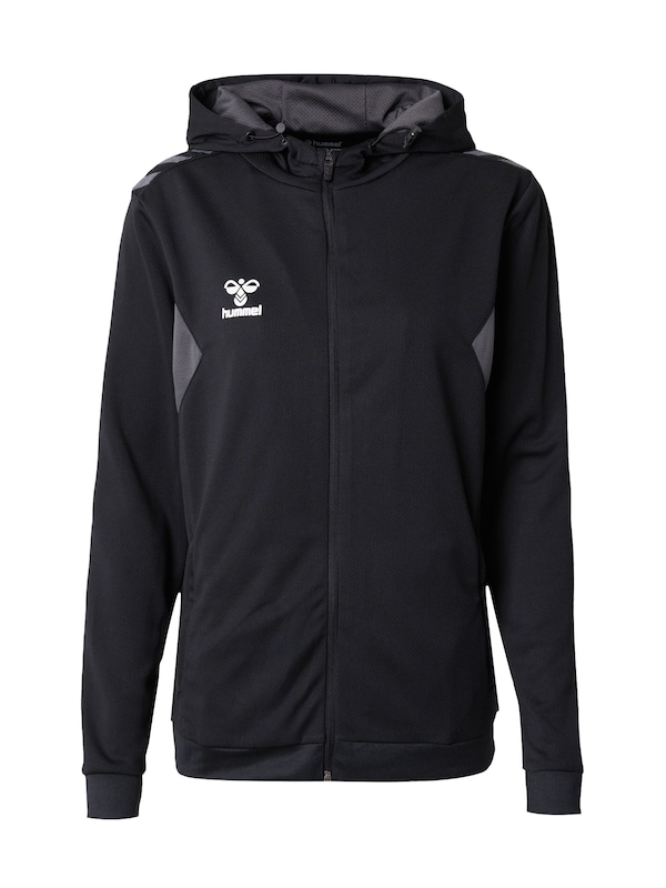 Hummel Hummel Sportsweatjacke 'AUTHENTIC' in Schwarz