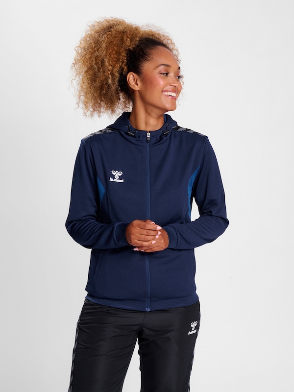 Hummel Hummel Sportsweatjacke 'AUTHENTIC PL' In Blau Marine