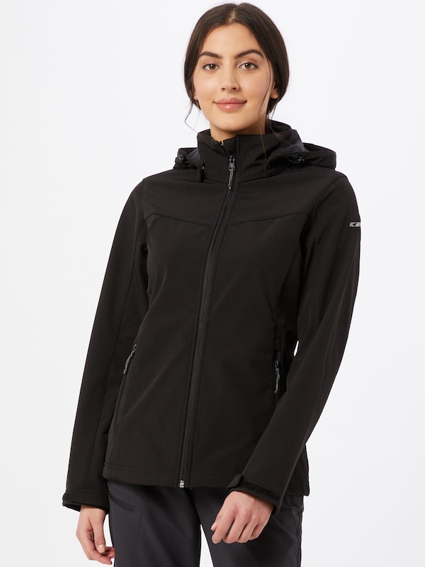 ICEPEAK ICEPEAK Outdoorjacke 'Brenham' In Schwarz