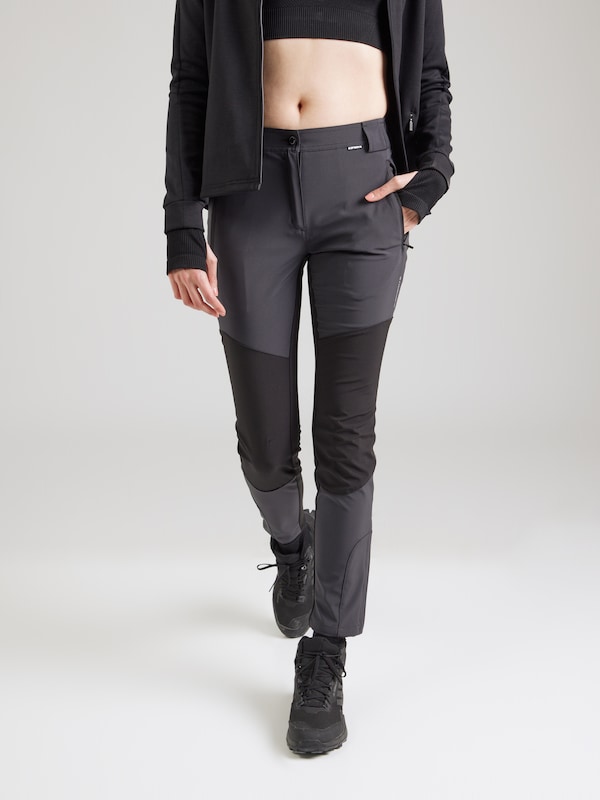 ICEPEAK ICEPEAK Slimfit Outdoorhose 'DORAL' In Grau