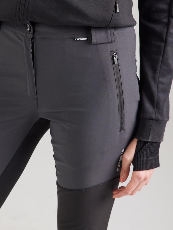 ICEPEAK ICEPEAK Slimfit Outdoorhose 'DORAL' In Grau