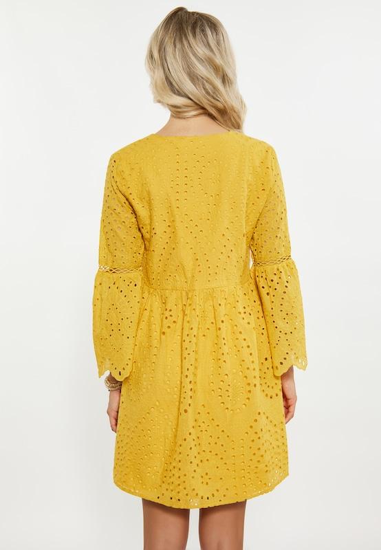 IZIA IZIA Kleid In Dunkelgelb