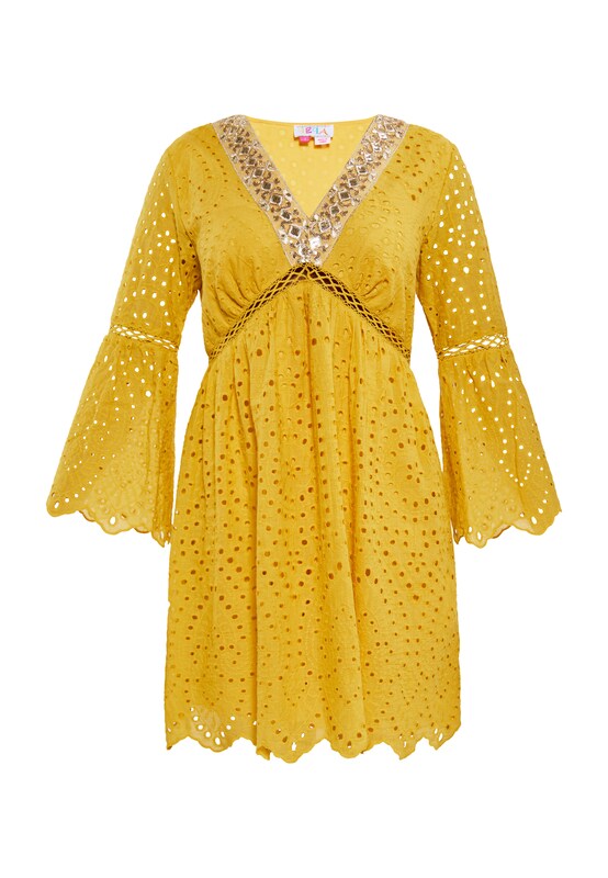 IZIA IZIA Kleid in Dunkelgelb