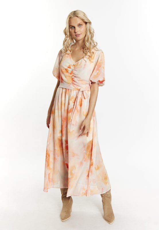 IZIA IZIA Kleid In Orange Apricot Hellorange