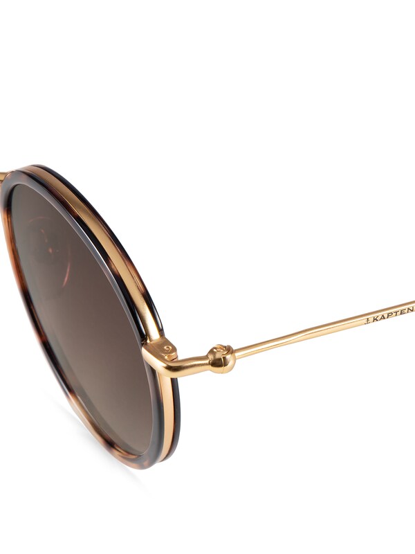 Kapten U0026 Son Kapten & Son Sonnenbrille 'Amsterdam Umber Tortoise Brown' In Ocker Dunkelbraun