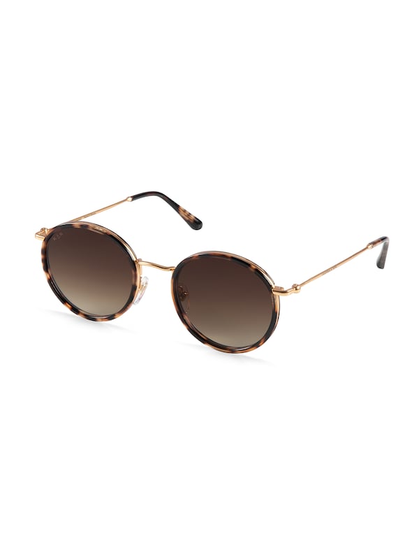 Kapten u0026 Son Kapten & Son Sonnenbrille 'Amsterdam Umber Tortoise Brown' in Ocker Dunkelbraun